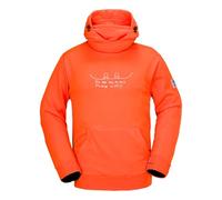 Volcom Men's Hydro Fleece Riding Hoodie - Water-Repellent Sweatshirt with Storm Hood & Thumbholes Pullover, Red, M