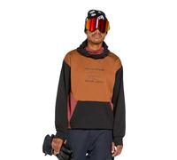 Volcom Men's Hydro Fleece Riding Hoodie - Water-Repellent Sweatshirt with Storm Hood & Thumbholes Pullover, Caramel, XL