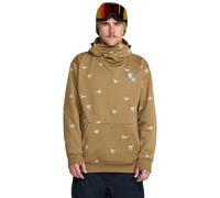 Volcom Men's Hydro Fleece Riding Hoodie - Water-Repellent Sweatshirt with Storm Hood & Thumbholes Pullover Sweater, Bronze, XXL
