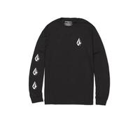 Volcom Men's Iconic Deadly Stones Long Sleeve T-Shirt, Black-New, S