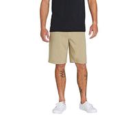 Volcom Men's Kerosene 21" Hybrid Chino Shorts Casual, Khaki, 33