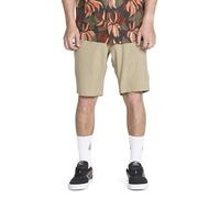Volcom Men's Shorts Kerosene 21" Hybrid Chino, Khaki