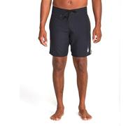 Volcom Men's Lawton 18" Boardshort - Quick-Dry Stretch Swim Trunks with Adjustable Waist and Back Pocket, Black, 36