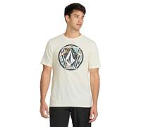 Volcom Men's Melting Heather Short Sleeve T-Shirt-Soft Cotton Blend Crewneck Tee, Lightweight & Breathable Casual Fit, Off White Heather, M