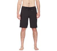 Volcom - Water-repellent Boardshorts - Lido Solid Mod 20 Black for Men - Size 34 US Black