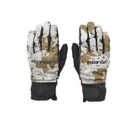 Volcom Men's Nyle Snowboard Gloves - Waterproof Insulated Gloves Silicone Grip Palm, Camouflage, Medium