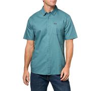 Volcom Men's Orion Short Sleeve Button Down Woven Shirt, Cosmic Blue, Large