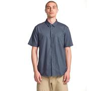 Volcom Mens Orion Short Sleeve Button Down Woven Shirt, Dark Slate, Medium