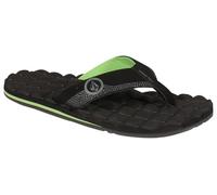 Volcom Men's Recliner Sandal Flip Flop, Black/Green, 10 UK
