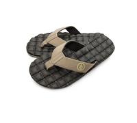 Volcom Men's Recliner Sandal Flip Flop, Khaki-new, 11 UK
