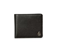 Volcom Men's Slim Stone Pu Wallet Large, Black, One size