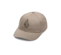 Volcom Men's Snapback Hat - Adjustable Flat Brim Cap with Logo Embroidery, Keoki Brownstone, One size