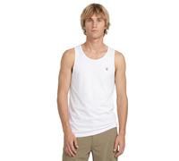 Volcom Men's Solid White Sleeveless Tank Top Shirt L