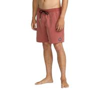 Volcom Men's Standard 17-inch Elastic Waist Surf Swim Trunks, Mahogany, L