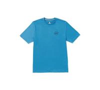 Volcom Men's Standard UPF 50+ Short Sleeve Loose Fit Rashguard Rash Guard Shirt, Tidal Blue, S