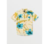 VOLCOM - Mens Tracers Floral Shirt - Beige - Casual Short Sleeve Shirt
