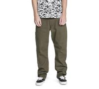 Volcom Mens Tustin Utility Workwear Pant - Durable Cotton Twill Pants with Utility Cargo Pockets, Wintermoss, 34