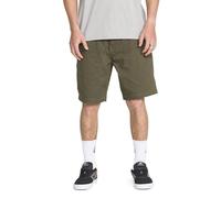 Volcom Mens Tustin Workwear 20" Outseam Durable Cotton Shorts with Utility Cargo Pockets, Wintermoss, 34