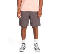 Volcom Men's Tustin Workwear Short - 20" Outseam Durable Cotton Shorts with Utility Cargo Pockets, Ashphalt Black, 38