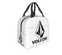 Volcom Merchandise Thermal Insulated Lunch Bag Insulated bento Bag Reusable Food Storage Bags High Capacity