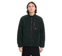 Volcom - Sherpa fleece jacket with zip - Muzzer Fuzzar Zip Scarab for Men in Silicone - Size S - Green Green S