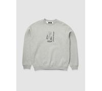 Noder Crew Sweatshirt in Heather Grey