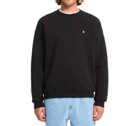 Volcom - Round neck Fleece Sweatshirt - Single Stone Crew Black for Men - Size L Black L