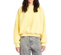 Volcom - Round neck Fleeces Sweatshirt - Piou Crew W Dawn Yellow for Women - Size S Yellow