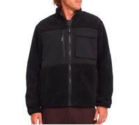 Volcom - Sherpa fleece jacket with zip - Storm Stone Zip Fleece Raisin for Men - Size L - Black Black L