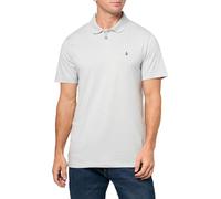 Volcom Short Sleeve Polo Shirt - Classic Fit, Soft Cotton Blend, Modern Casual Style, Tower Grey, Medium