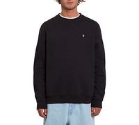 Volcom Single Stone Crew Sweatshirt, Black, L Men's