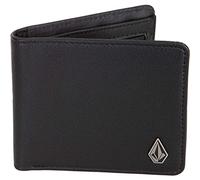 Volcom Slim Stone S Wallet (Black, One Size), black, standard size, Streetwear