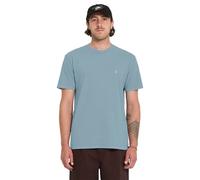 Volcom Solid Stone Short Sleeve T-shirt Blue S Men
