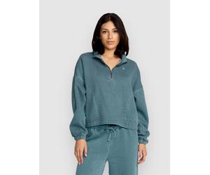 Volcom Stone Soft Quarter Half-Zip Fleece Sweater emerald green L