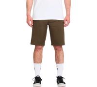 Volcom - Stretch polycotton shorts - Frickin Modern Stretch Short 21 Sage Leaf for Men in Recycled Polyester - Size 36 US - Green Green 36 US