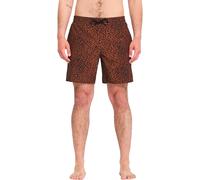Volcom - Stretch swim shorts - Melange Trunk 17 Boardshort Brown Horn for Men - Size M Brown M