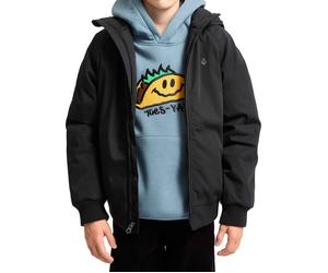 Volcom - Thick Hooded Jacket - Hernan 10K Jacket Black - Kid Size M Black M