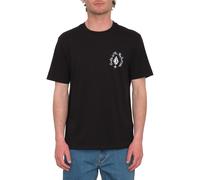Volcom tshirt short sleeve mens cotton crew neck Maditi black HALF PRICE