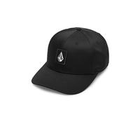Volcom Men's Snapback Hat - Adjustable Flat Brim Cap with Logo Embroidery, Square Black, One size