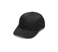 Volcom Men's Snapback Hat - Adjustable Flat Brim Cap with Logo Embroidery, Keoki Black, One size