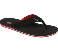Volcom Victor Flip-flop Sandal mens Flip-Flop, Black/Red, 8