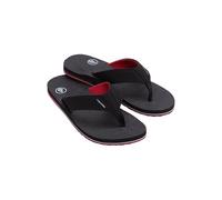 Volcom Victor Sandals Flip Flops for Kids, Black/red, 20.5 cm
