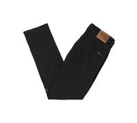 Volcom Men's Vorta Slim Fit Stretch Denim Jean, Black-Out, 32 W/32 L