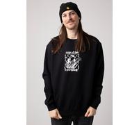 Volcom - Watanite Crew Black - Sweater - black - XL - 80% Cotton, 18% Polyester, 2% Elastane,Sweat XL