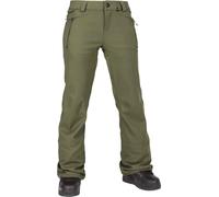 Volcom - Waterproof and breathable snow trousers - Genus Stretch Pant Ivy for Women - Size M - Khaki Khaki