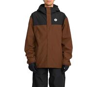 Volcom - Waterproof and breathable snowboard Jacket - Buckthreeeighty Jacket Brown for Men - Size S Brown S