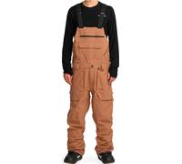 Volcom - Waterproof and breathable snowboarding salopettes - Roan Bib Overall Terra Brown for Men in Recycled Polyester - Size S Brown S