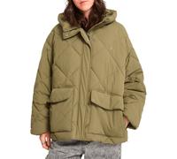 Volcom - Waterproof hooded insulated jacket - Women's - Out Of Boxy Puff - Out Of Boxy Puff W Wintermoss for Women in Nylon - Size M - Green Green M