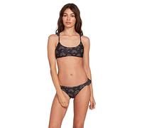 Volcom Women's Alienated Scoop Top Bikini, Black, Large