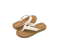 Volcom Women's Boyfriend Flip Flops - Comfortable Thong for Beach and Leisure, Cream, 8 UK